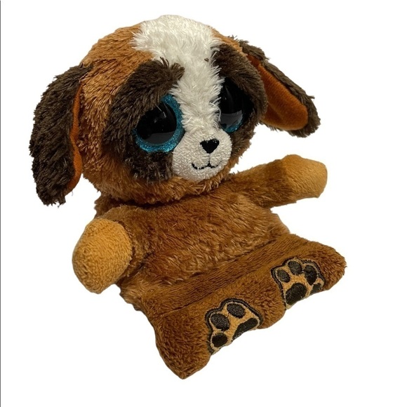 Ty Peek-A-Boo Phone tablet Holder with Screen Cleaner Bottom, Pups - Picture 3 of 6